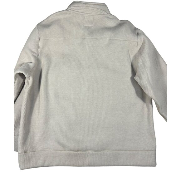 Jeremiah And Sons Men's Shawl Collar Pullover Sweater XXL Beige Heavyweight Cott - Picture 9 of 10